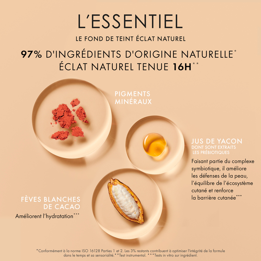 Guerlain L'Essentiel Fond de teint éclat naturel tenue 16h -IP 20