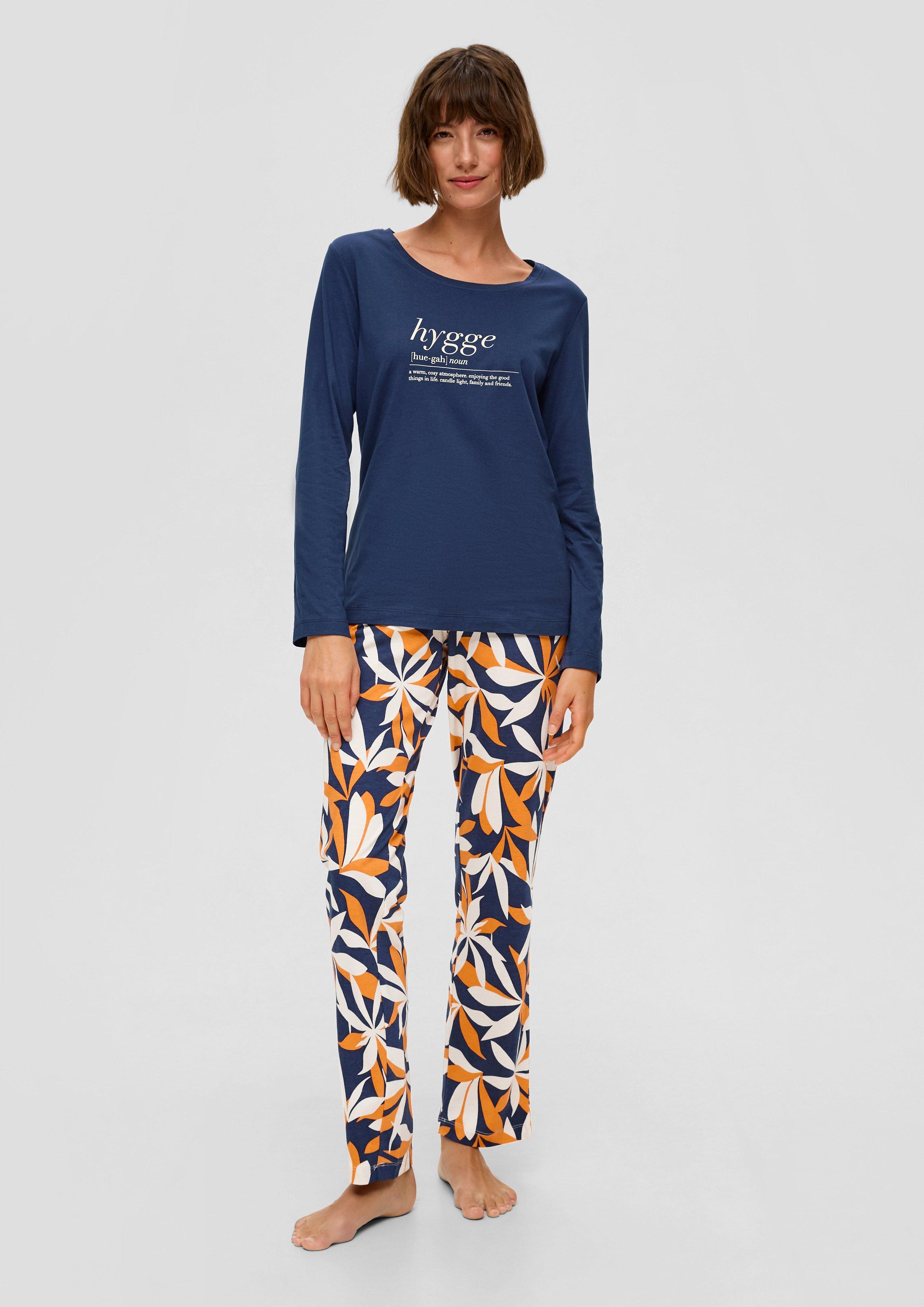Langes Pyjama-Set mit Print  6009177-58A1