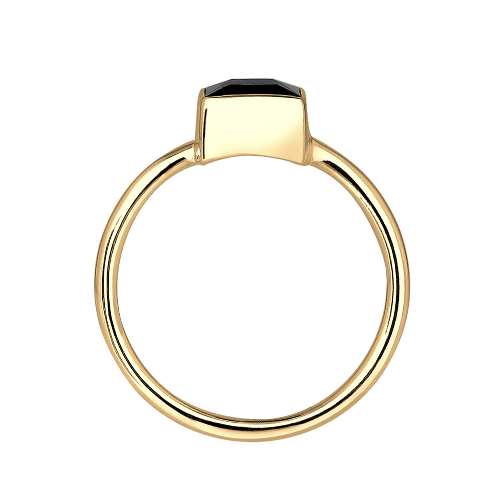 Elli Elli Bague Bandring Viereck Geo Zirkonia Trend 925er Silber Bague