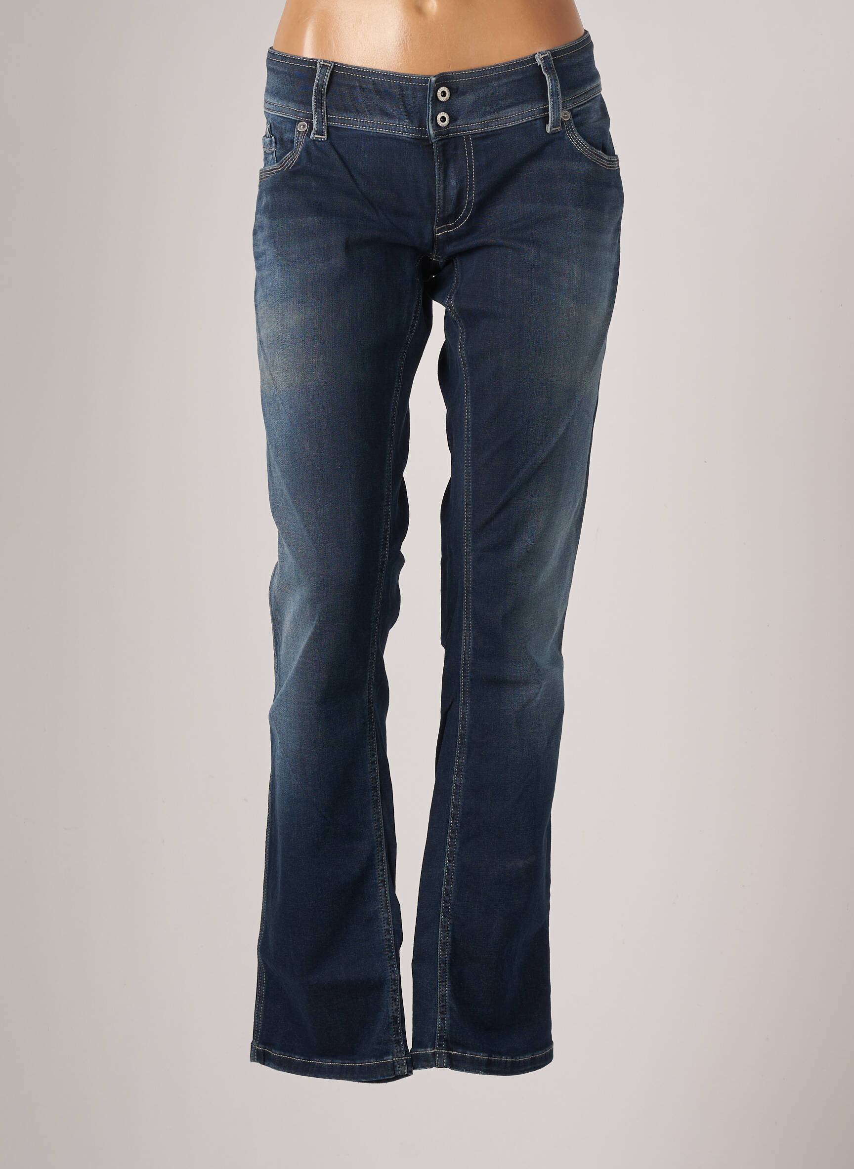 Freesoul Jeans Bootcut Femme couleur bleu