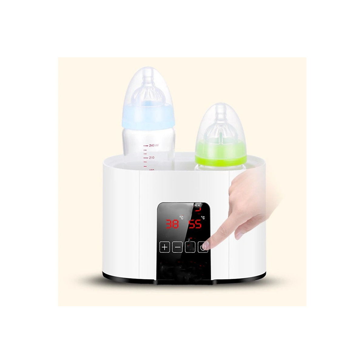 Babyflaschenwärmer Babyflaschenwärmer-Sterilisator 2-in-1-Thermostat-Flaschenwärmer