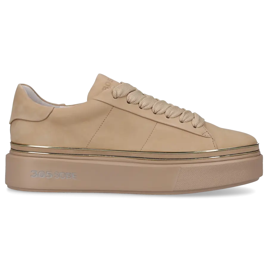 305 SOBE - Sneaker low TESSY Nubukleder - beige