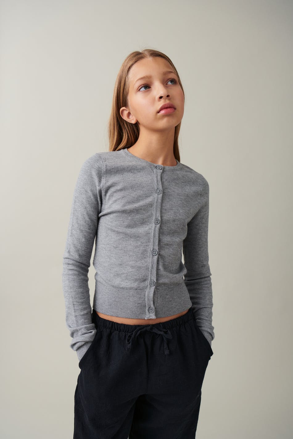Y knitted tight cardigan