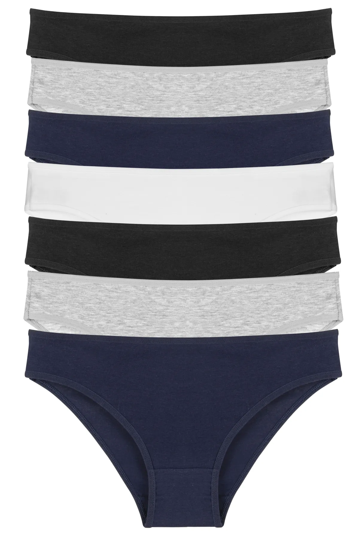 Nicoletta  Damenhöschen 7er-Pack Lycra-Baumwolle MIXCOLOR