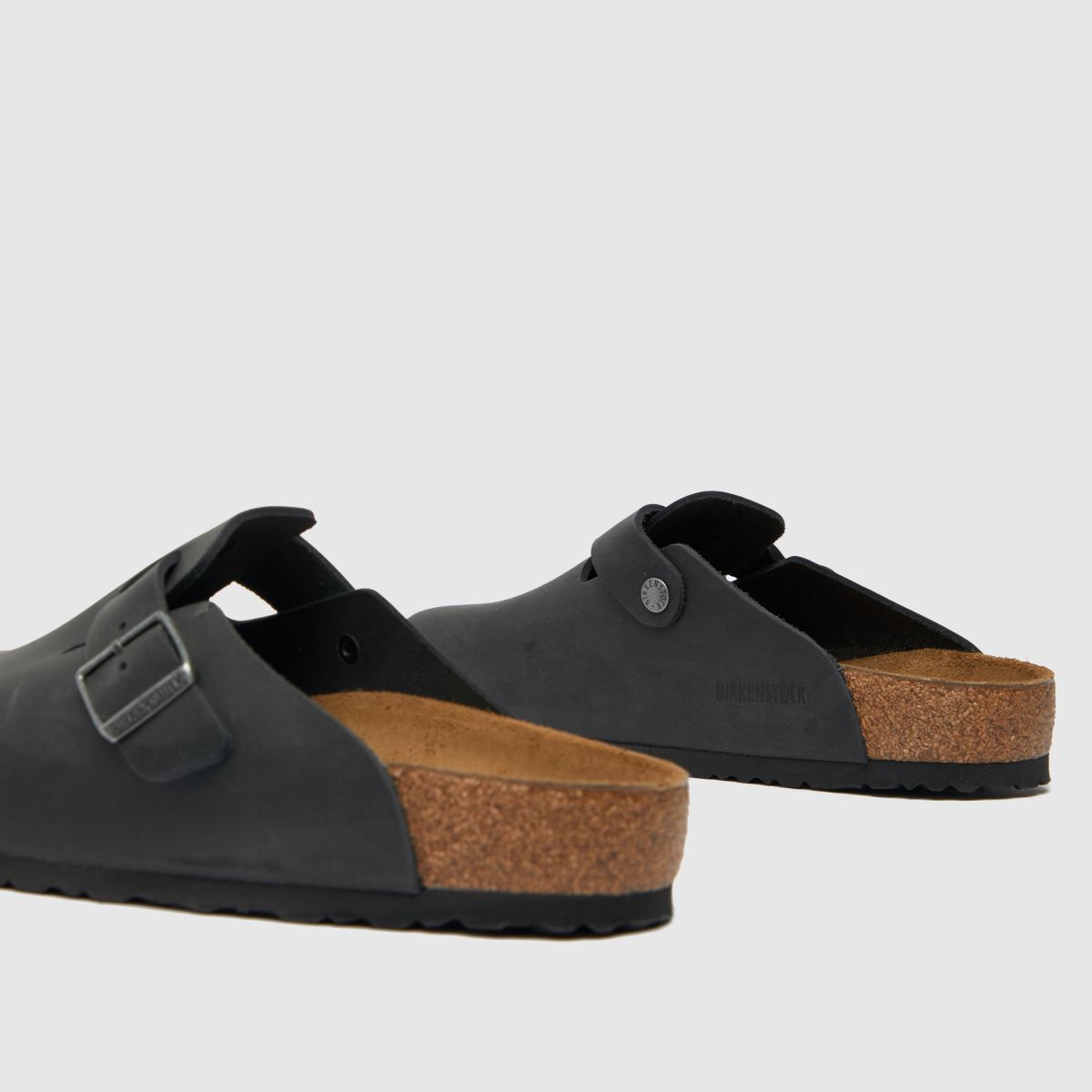 BIRKENSTOCK – Boston – Svarta sandaler med träskor