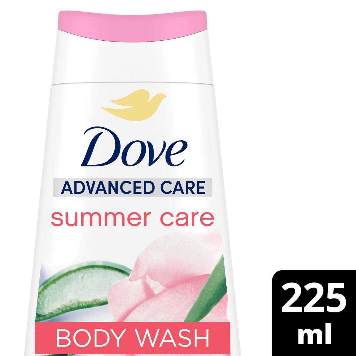 Duschcreme Advanced Care summer care mit Rosen- & Aloe Vera Duft, 225 ml