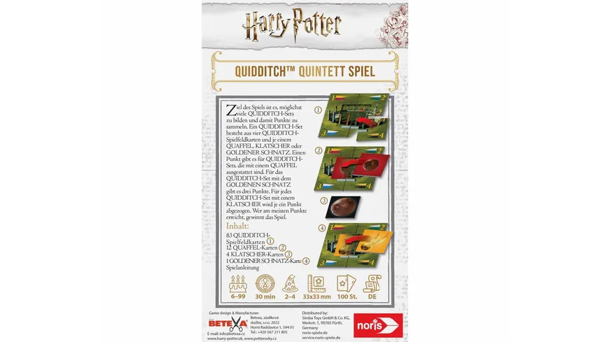 Noris - Harry Potter - Quidditch Quintett Spiel