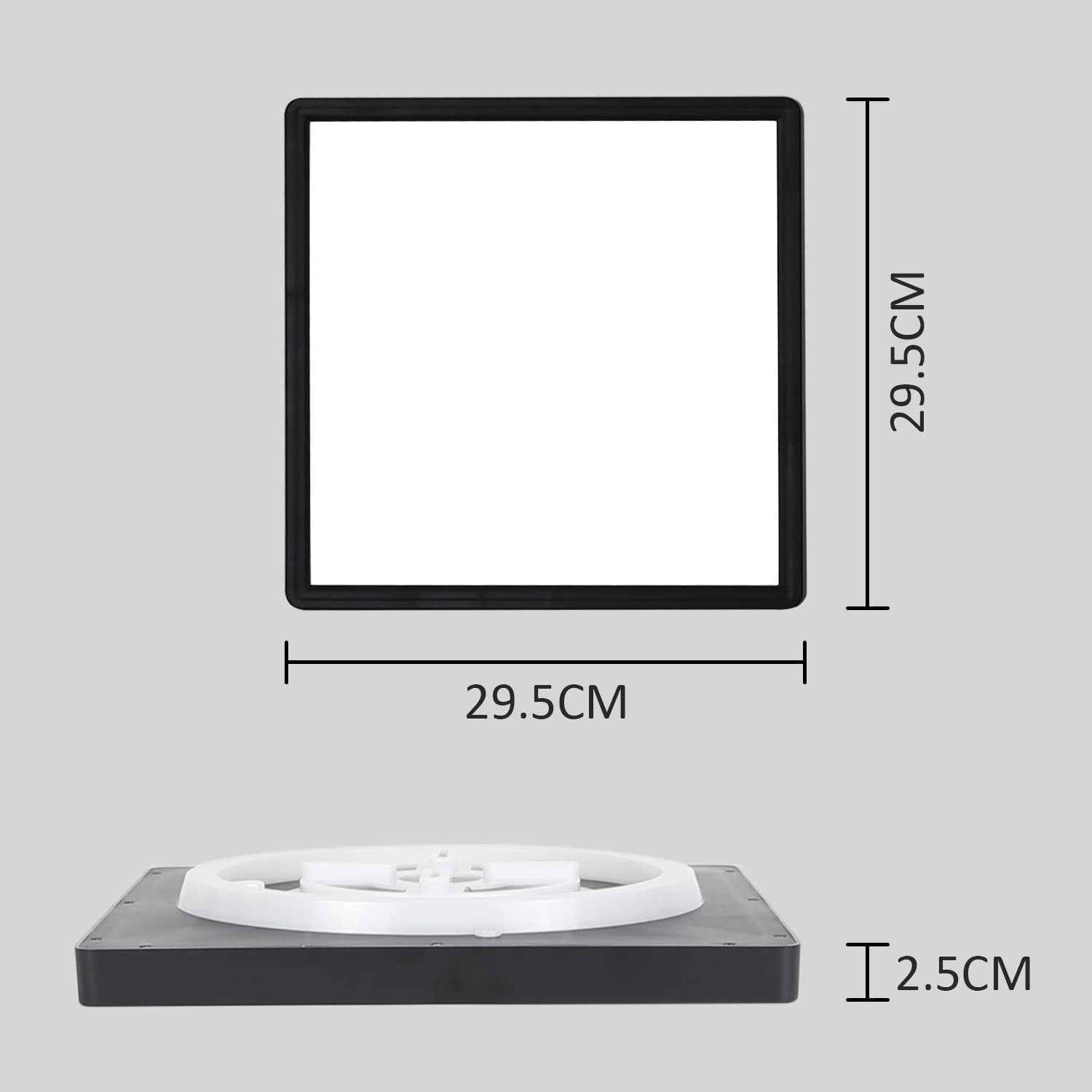 Nettlife LED Panel Dimmbar mit Fernbedienung RGB/Smart-APP steuern 40W, ‎RGB Backlight, LED fest integriert, Warmweiß Neutralweiß Kaltweiß, für Schlafzimmer Küche Wohnzimmer, 29.5 x 29.5 x 2.5 cm
