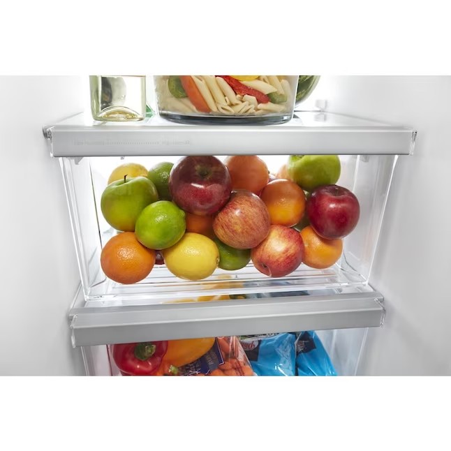 Whirlpool 24.6-cu ft Side-by-Side Refrigerator with Ice Maker (Fingerprint Resistant Stainless Steel)