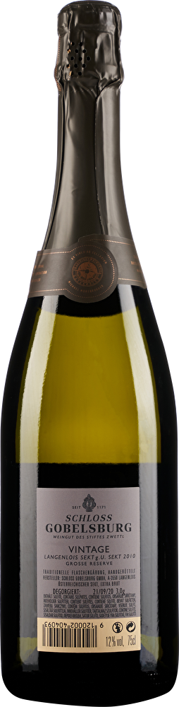Schloss Gobelsburg Sekt Extra Brut Vintage 2010 im Geschenkkarton