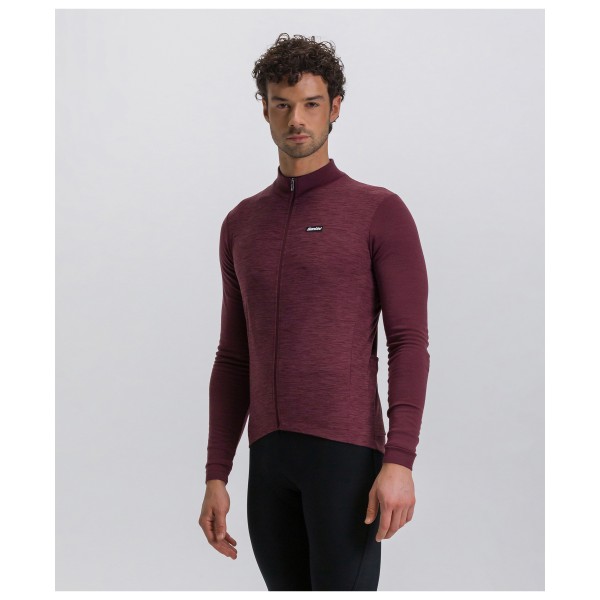 Santini - Pure Block Colour Thermal Cycling Jersey - Radtrikot