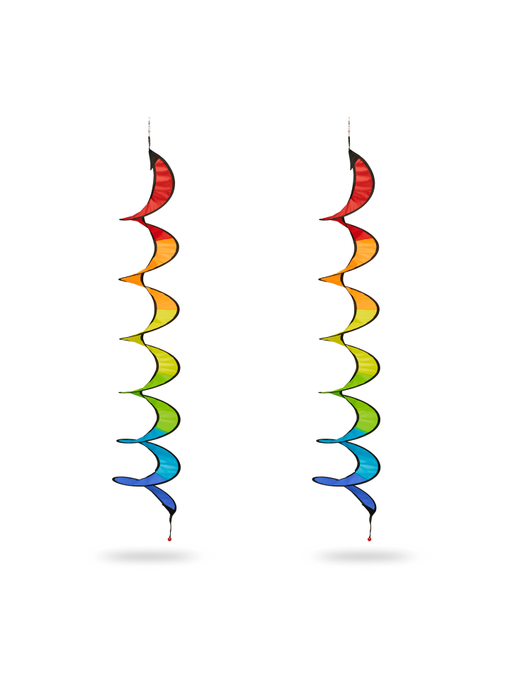 relaxdays 2 x Windspiel in Bunt - (H)130 x Ø 20 cm günstig kaufen onesize