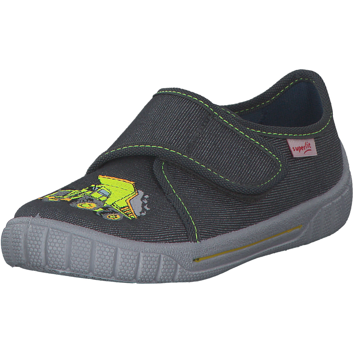 Superfit BILL 00278, Hausschuhe, Kinder, Grau/Grün