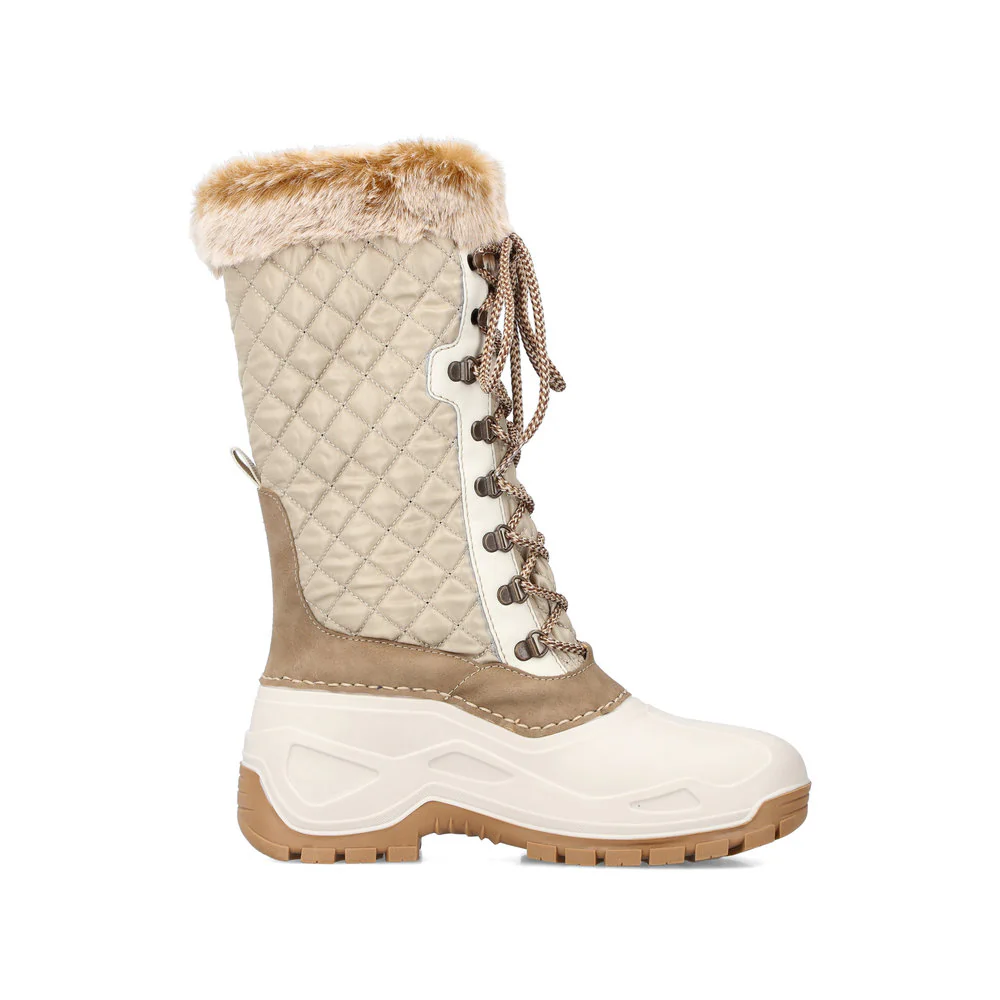 Rieker Damen Hochschaftstiefel braunbeige