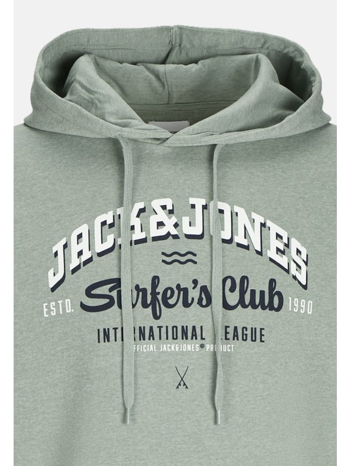 Jack & Jones Hoodie 'Logo' in hellgrün günstig kaufen