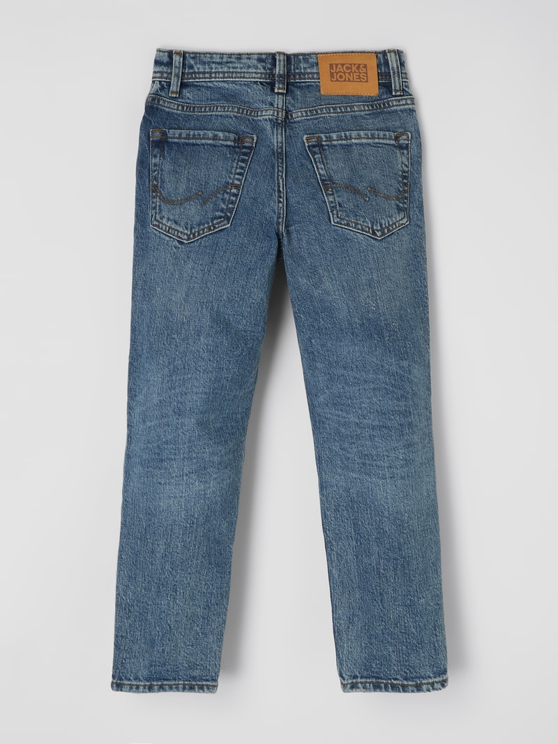 Cropped Jeans mit Bio-Baumwolle Modell 'Frank' in blau