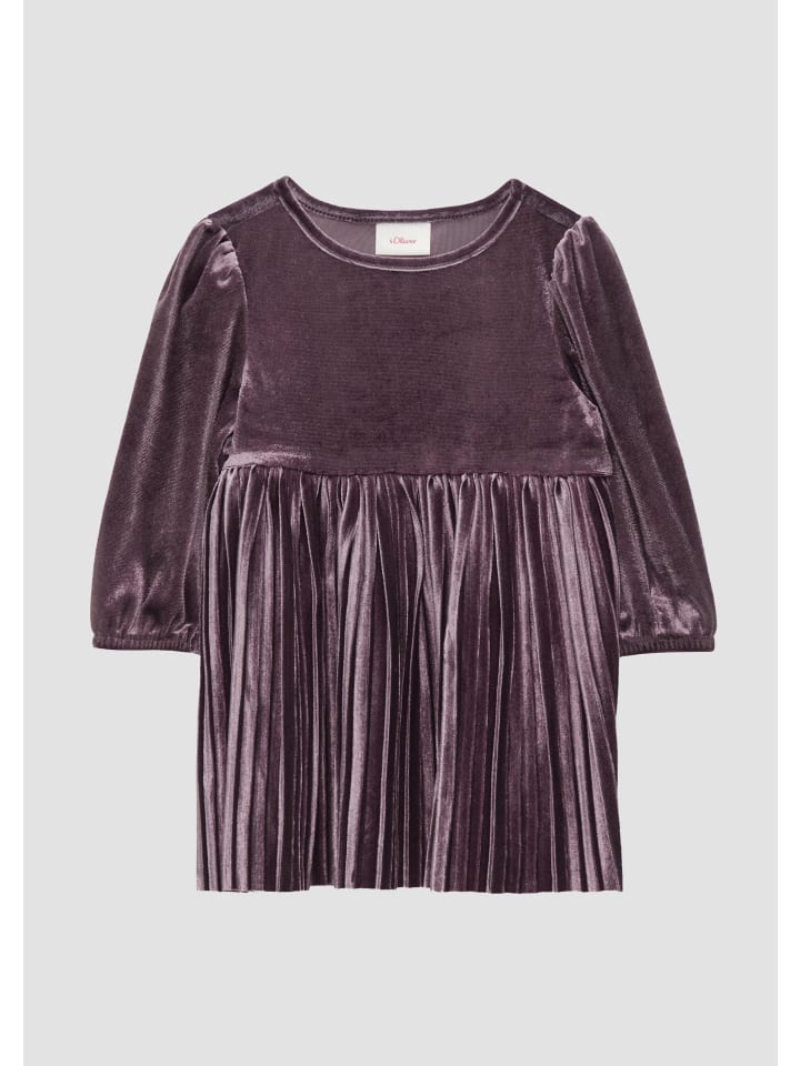 s.Oliver Kleid kurz in Lila günstig kaufen