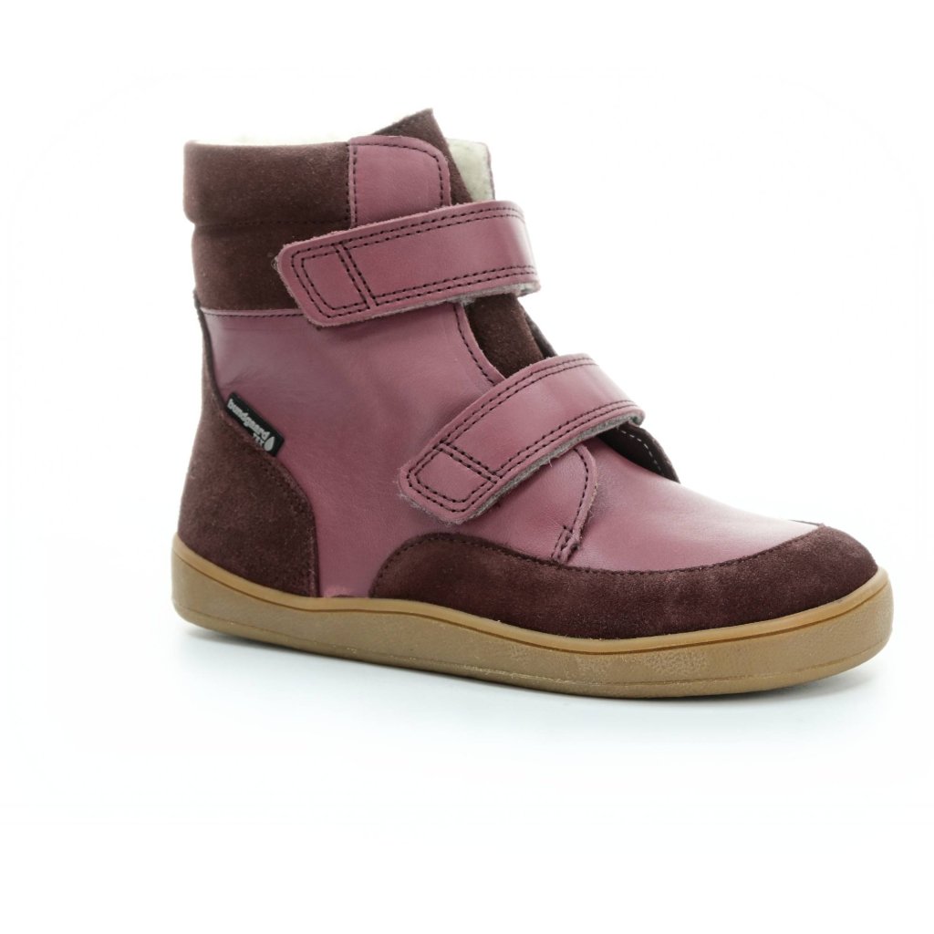 Bundgaard Basil Strap Tex Dark Rose dunkelrosa Barfuß-Stiefeletten