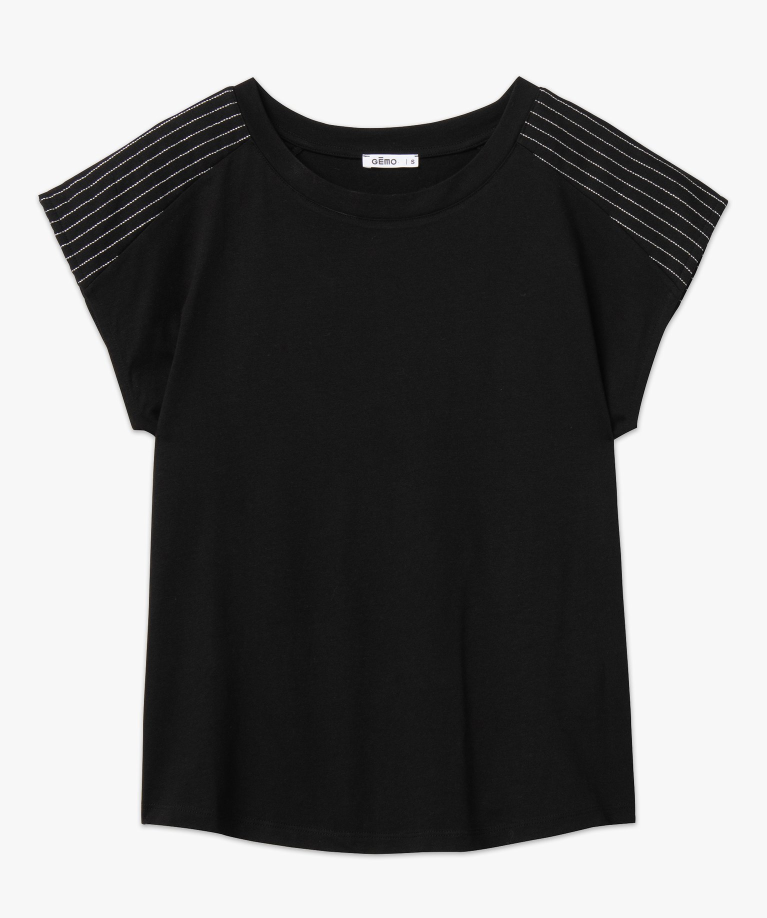 Tee-shirt sans manches coupe loose femme noir | GEMO