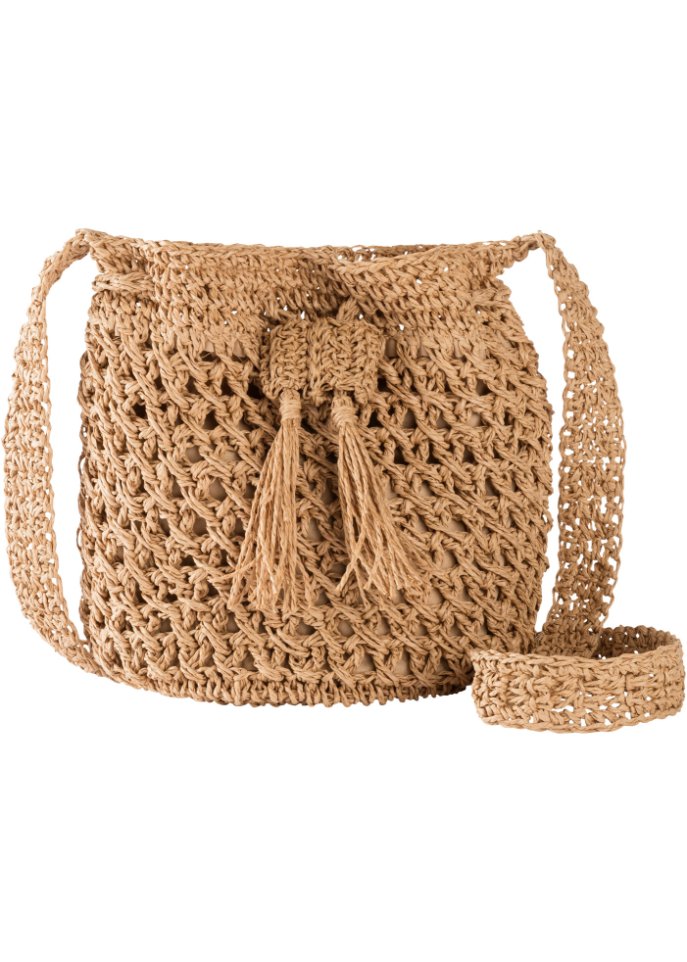 Strohbeuteltasche