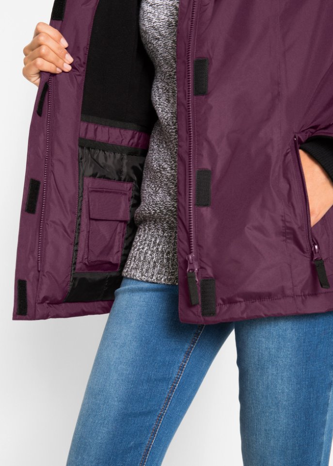 Jacke mit abnehmbarer Kapuze