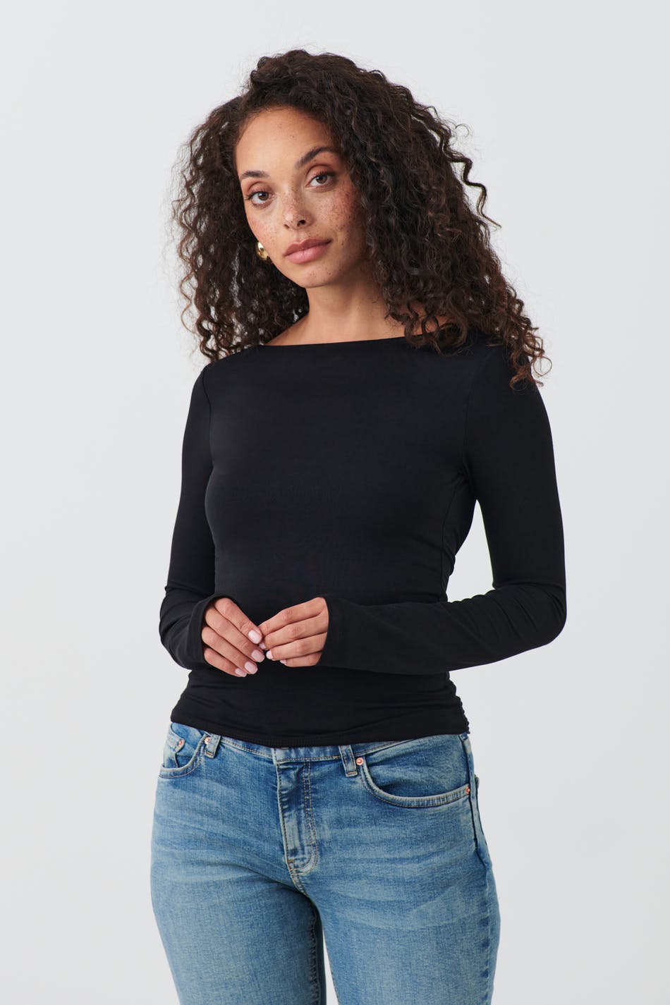 Soft touch ls low back top