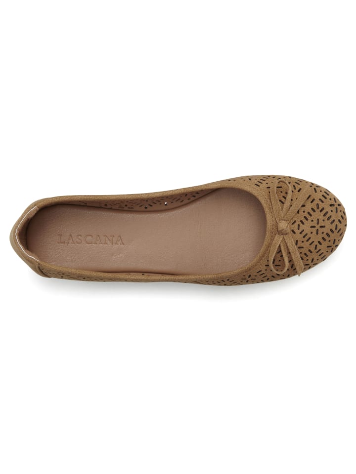 LASCANA Ballerina in camelfarben günstig kaufen