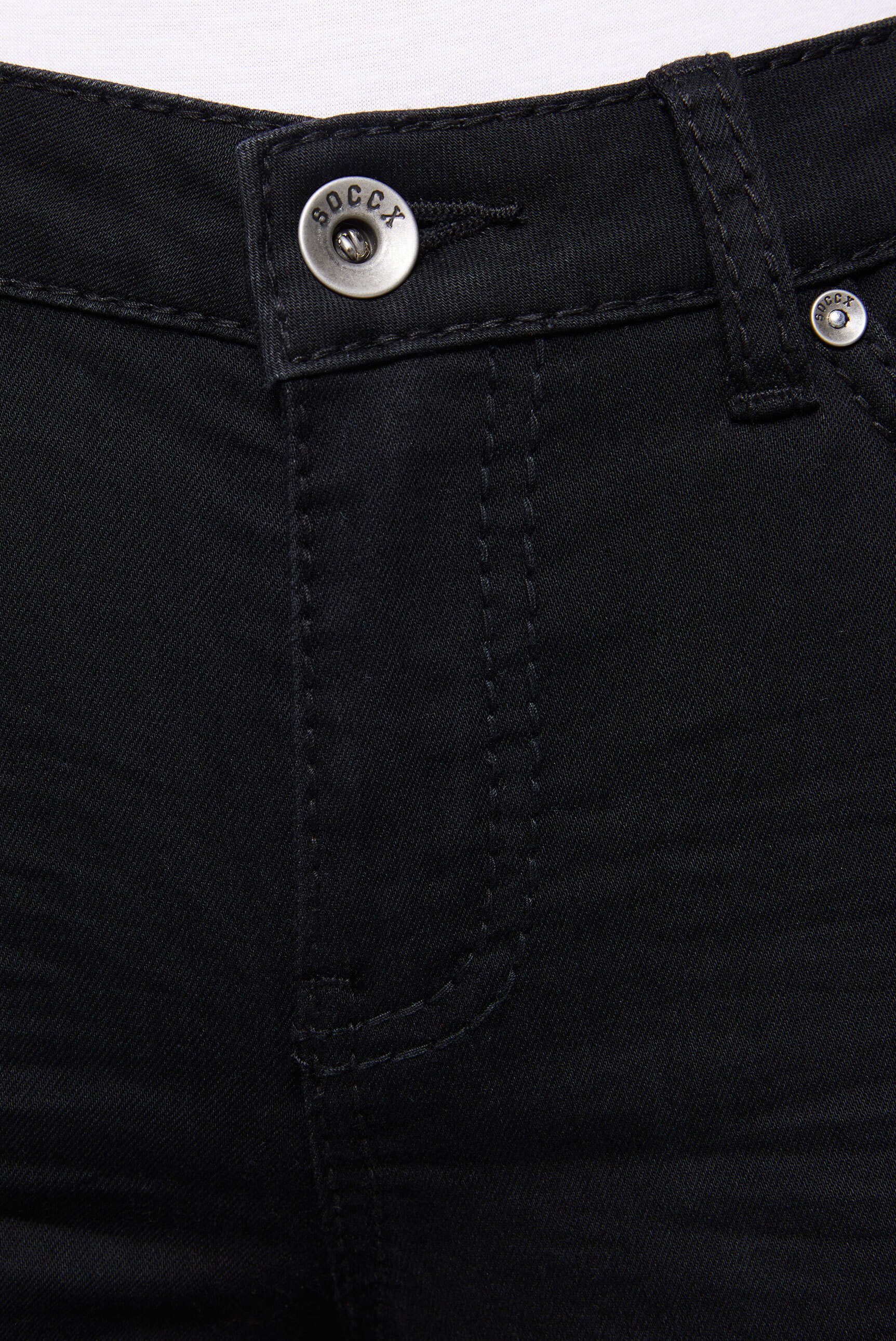 SOCCX Regular-fit-Jeans mit normaler Leibhöhe