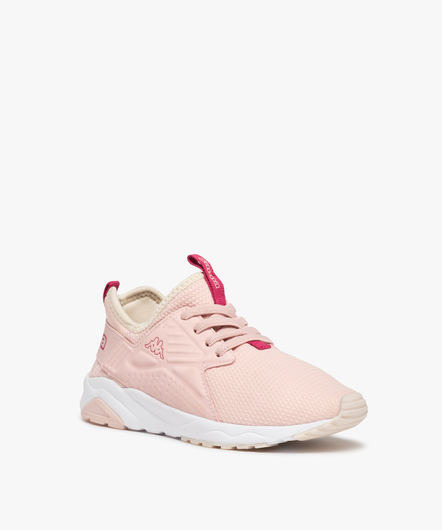 Baskets fille running à lacets élastiques – Kappa San Pu... rose | GEMO