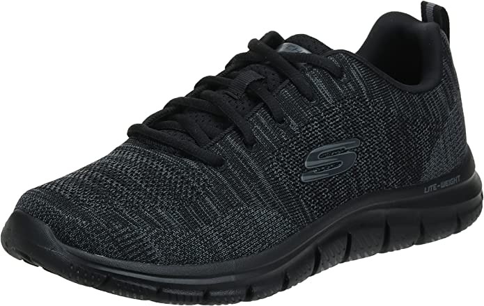 SKECHERS Freizeit Schnürer schwarz TRACK FRONT RUNNER