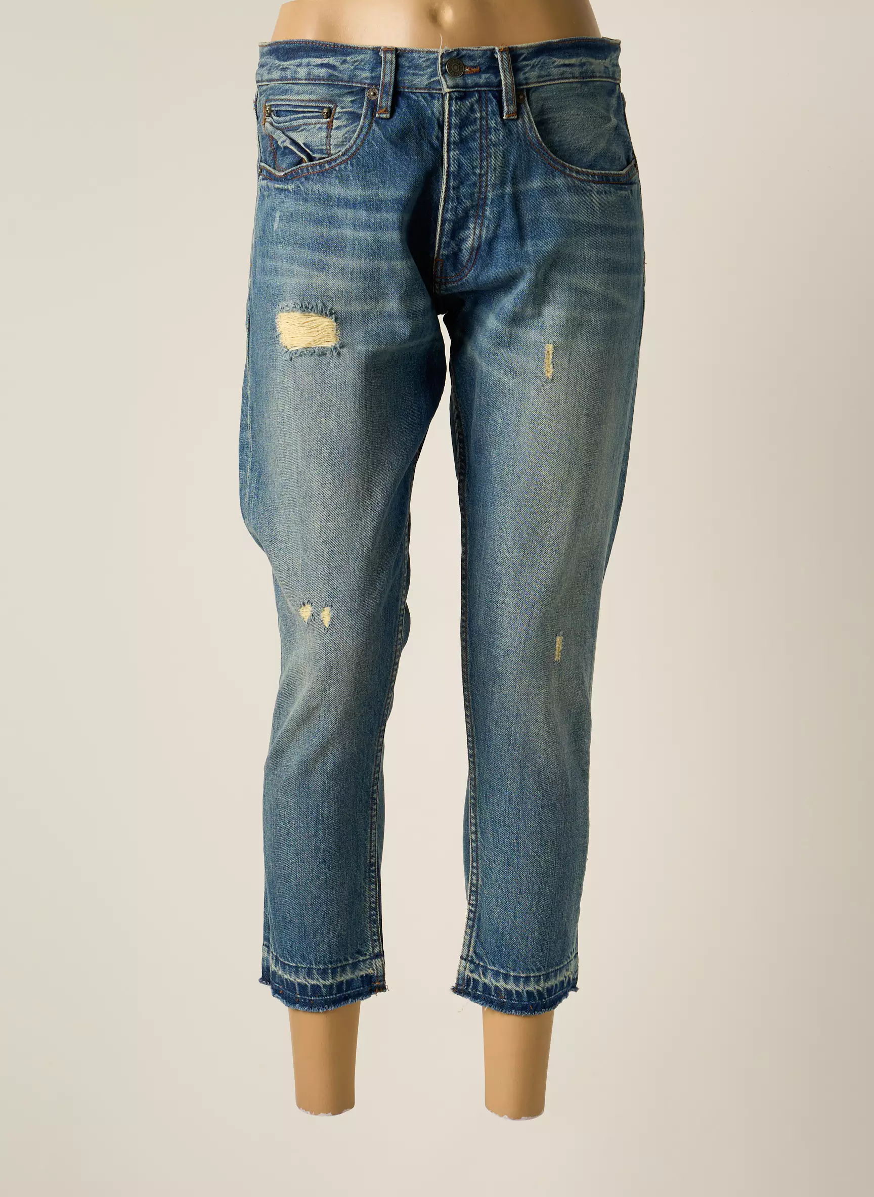 The Kooples Jeans Coupe Slim Femme couleur bleu