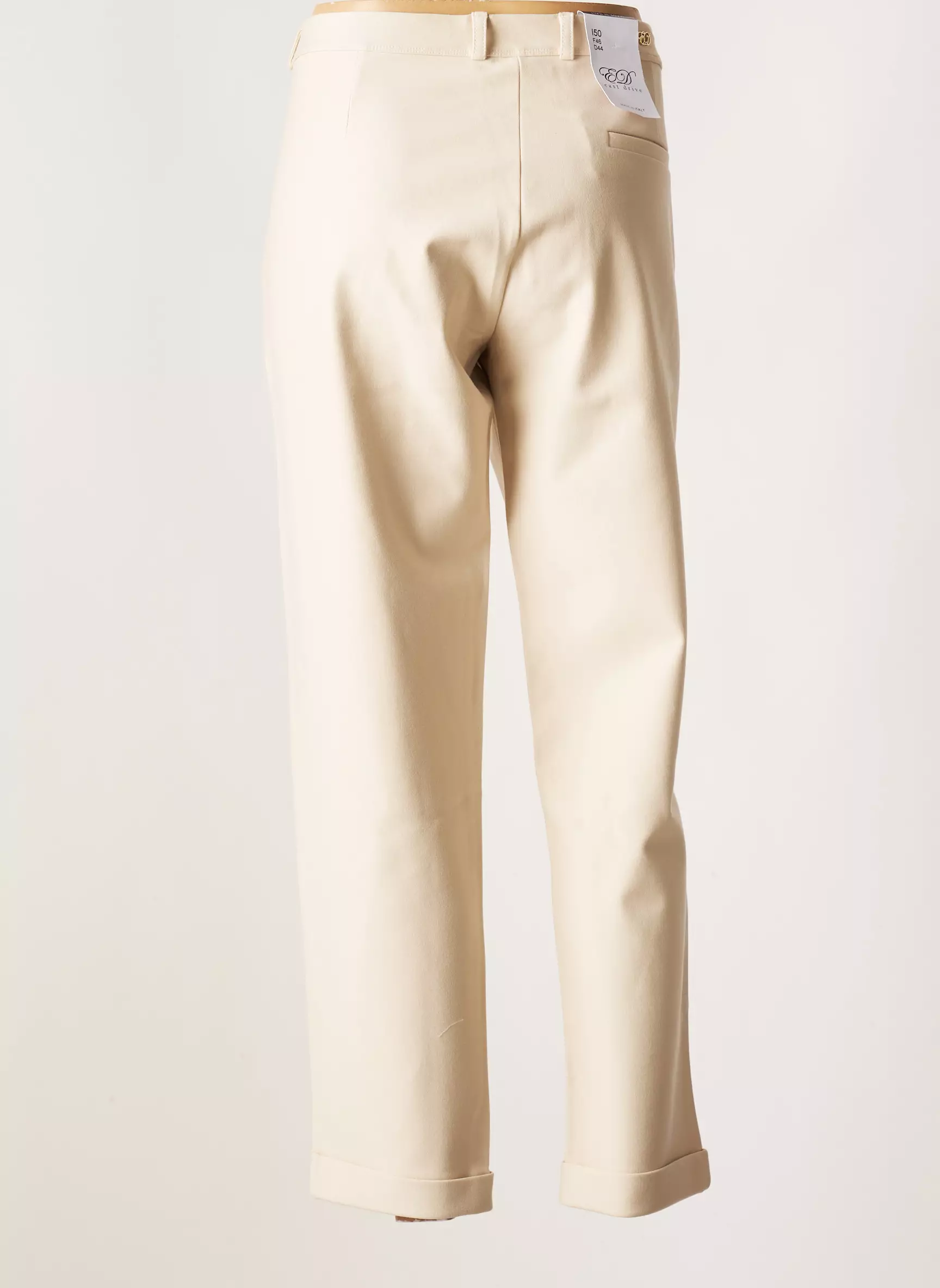 East Drive Pantalons Chino Femme couleur beige