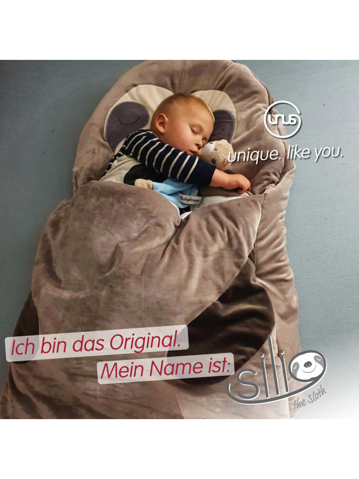 UNUS Mumienschlafsack Faultier in Grau günstig kaufen