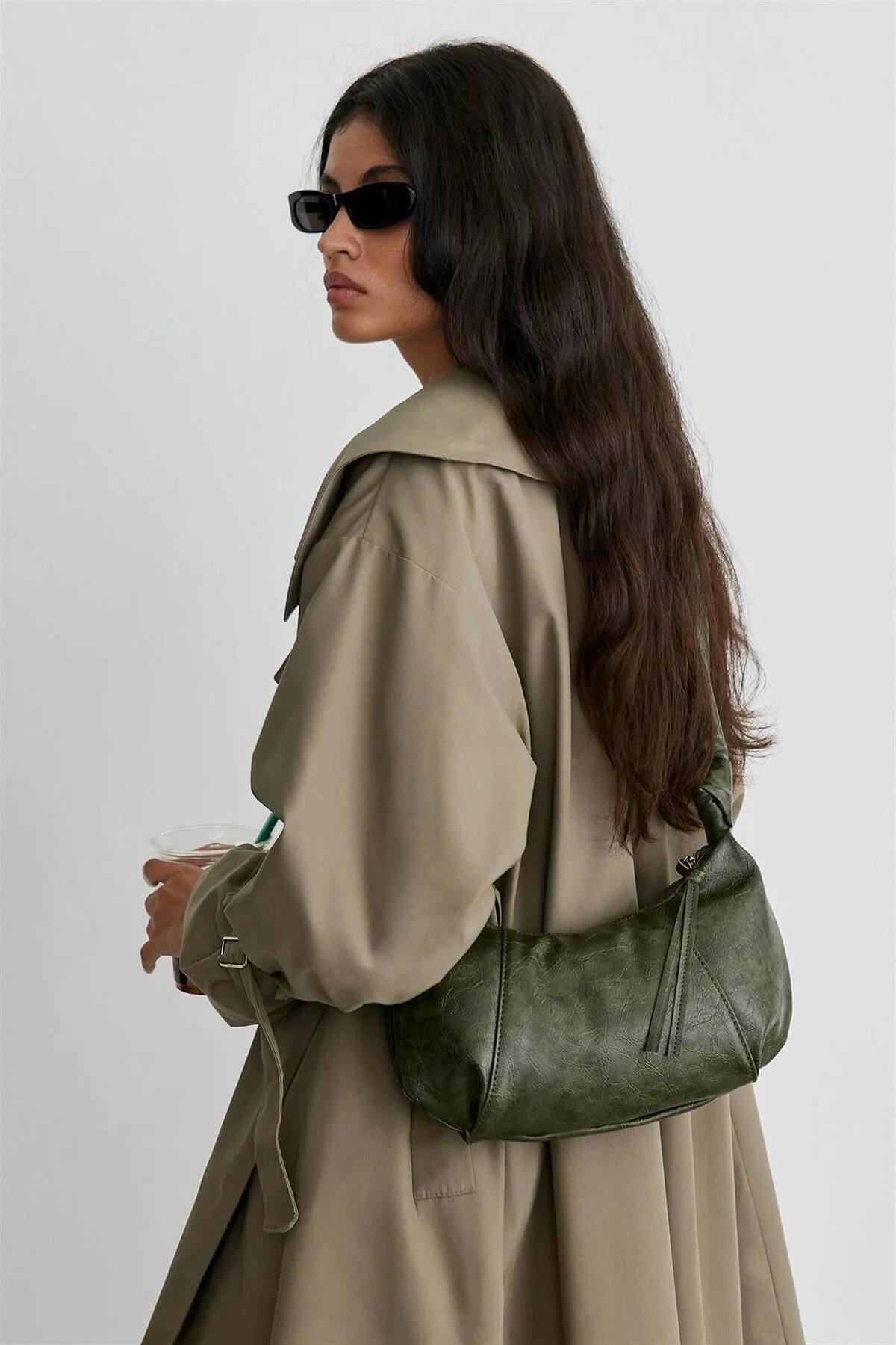 Suud Collection  Trenchcoat - Khaki - Basic