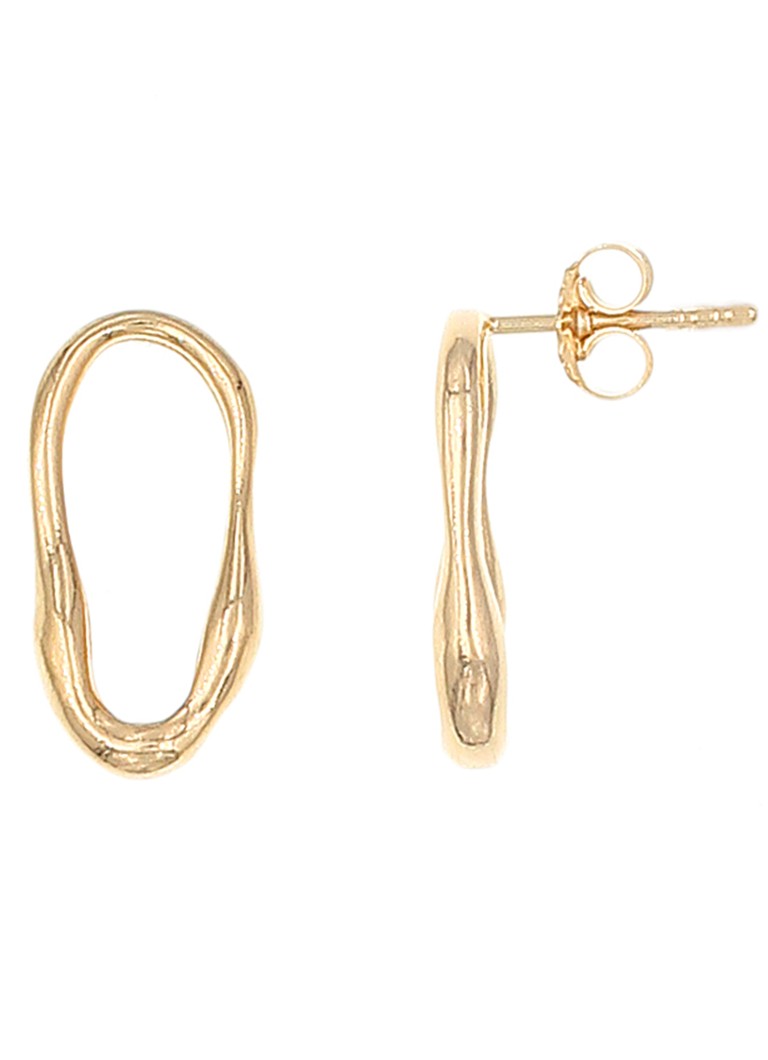 Casa Jewelry Bambu gold-plated stud earrings