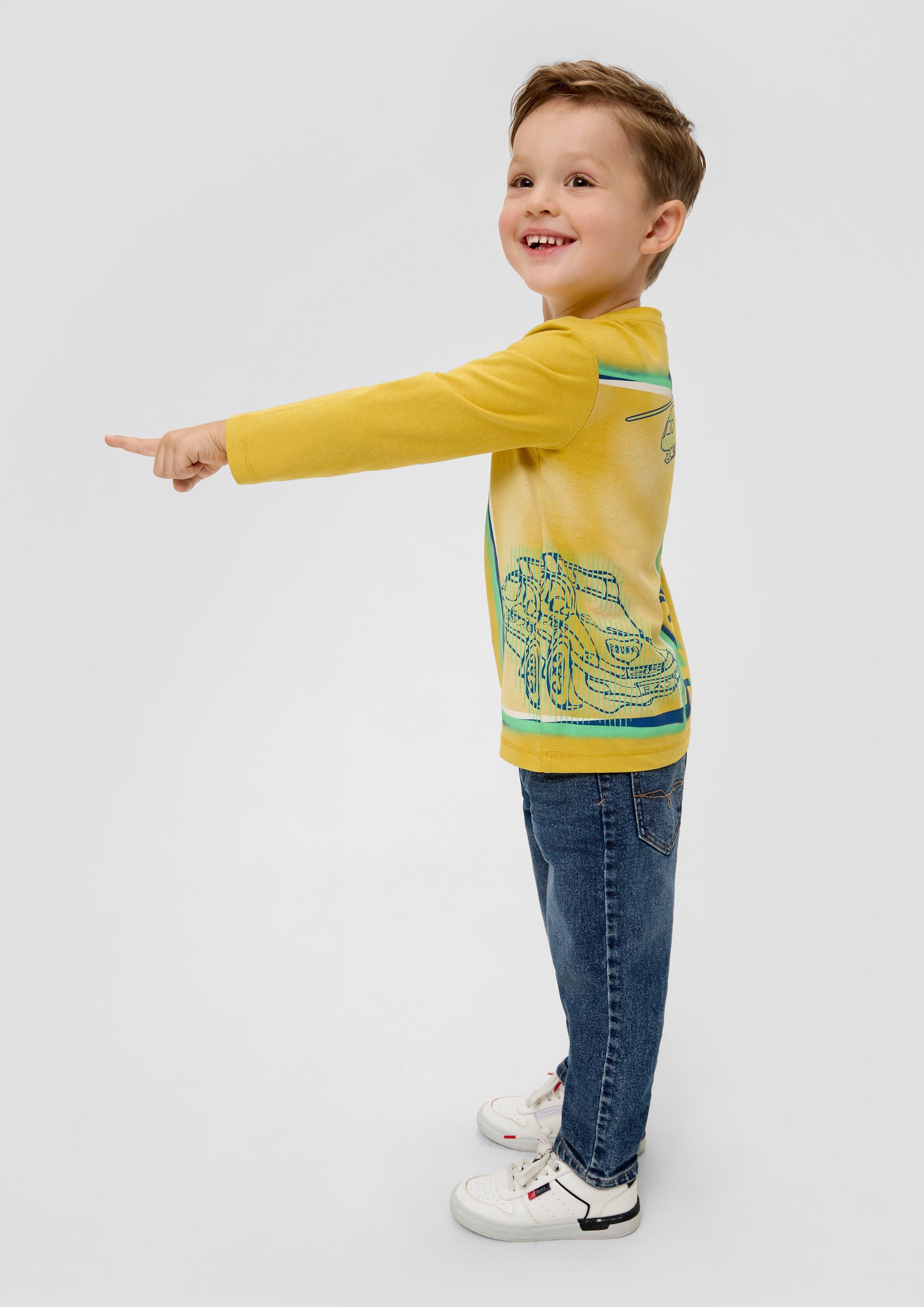 Longsleeve mit umlaufendem Print  2134227-1470