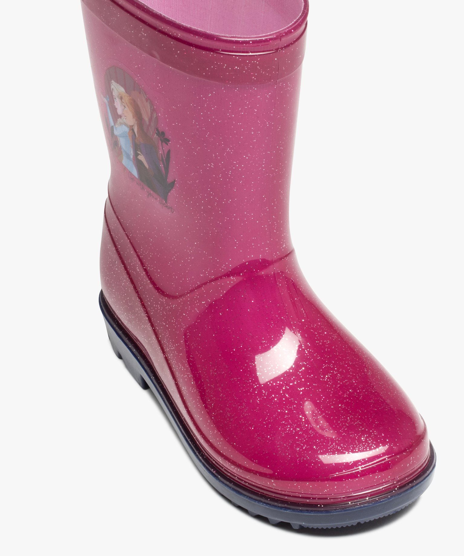 Bottes de pluie fille à paillettes - Reine des neiges violet | GEMO