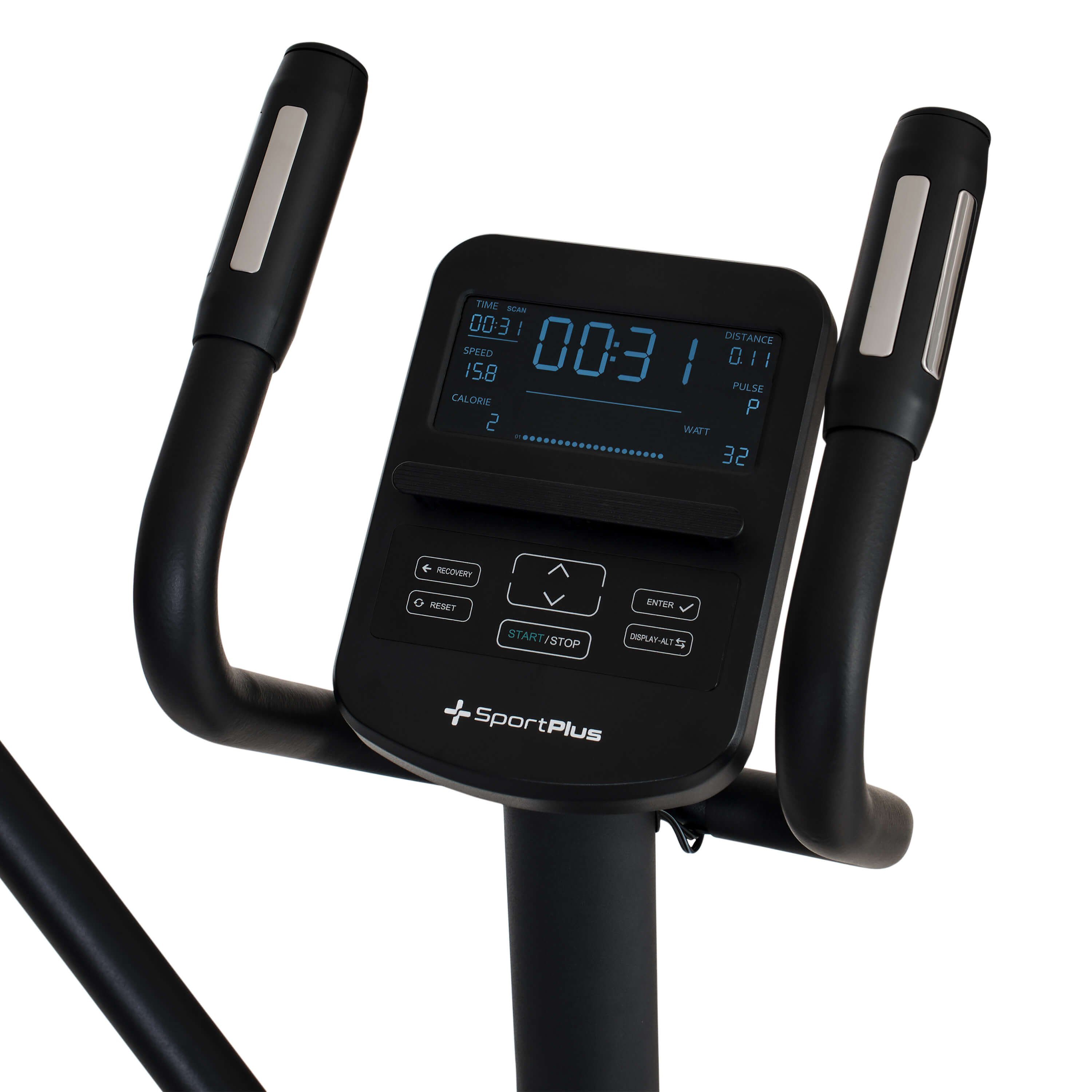 SportPlus Crosstrainer SP-ET-9910-B-iE, Design Crosstrainer, Magnetbremse, integrierte Herzfrequenz-Messung