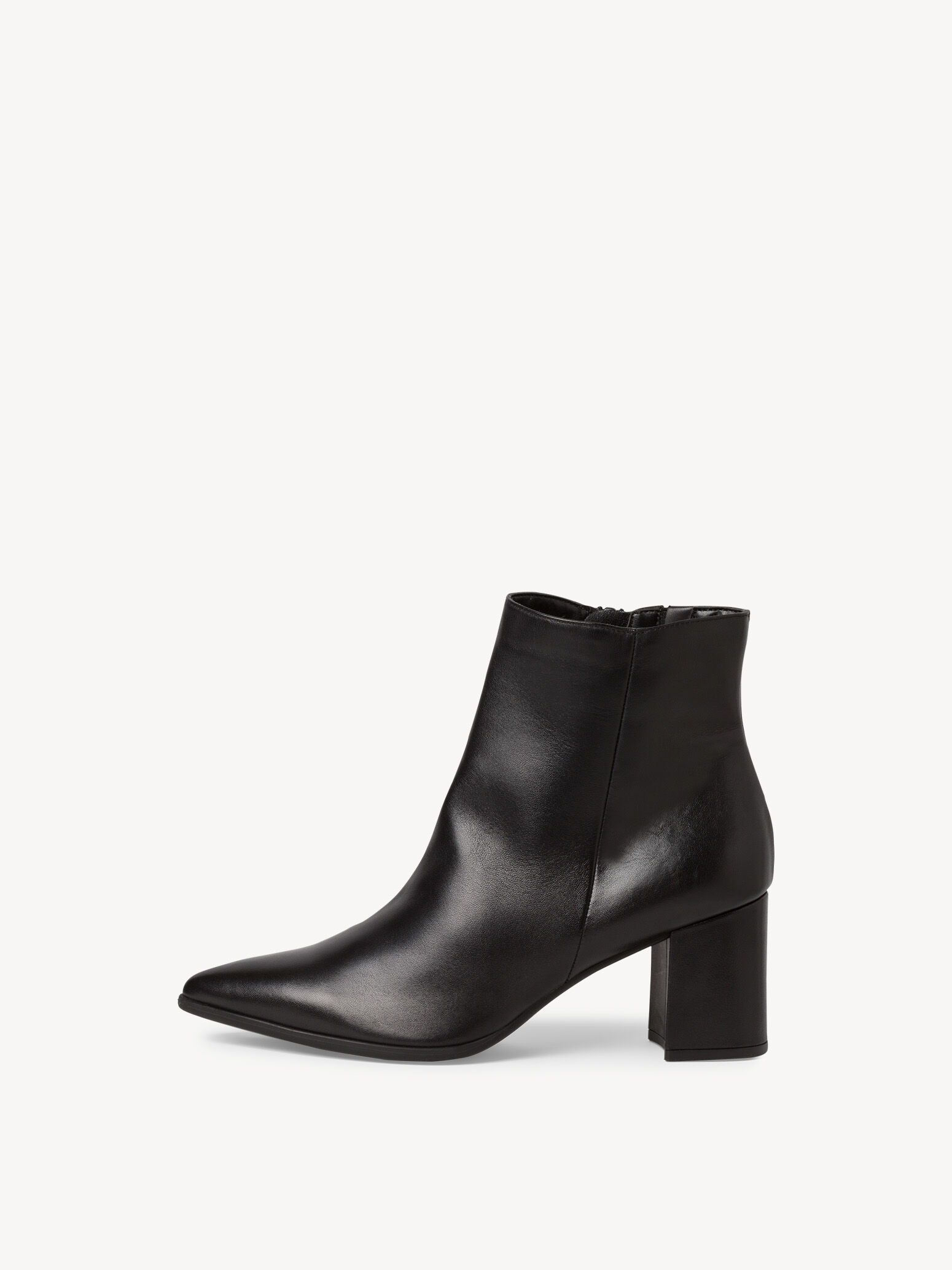 Bottine en cuir - noir