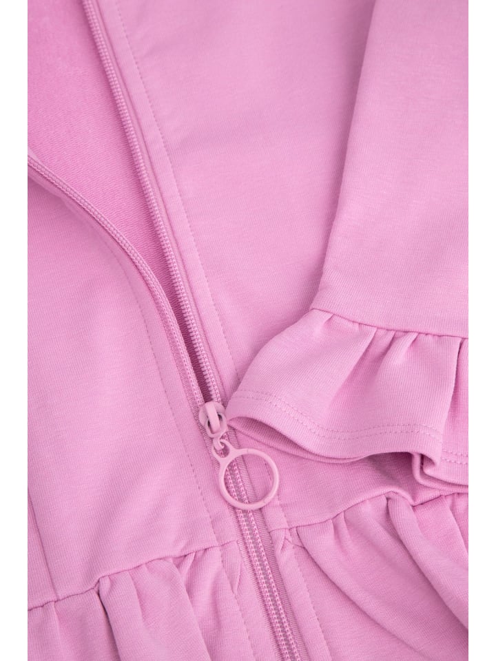 Coccodrillo Sweatshirt mit Reißverschluss in rosa günstig kaufen