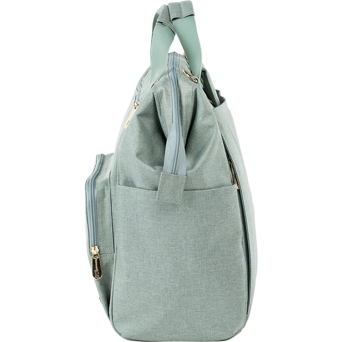 Wickelrucksack Goldie Glam mint, inkl. Zubehör & Wickelunterlage