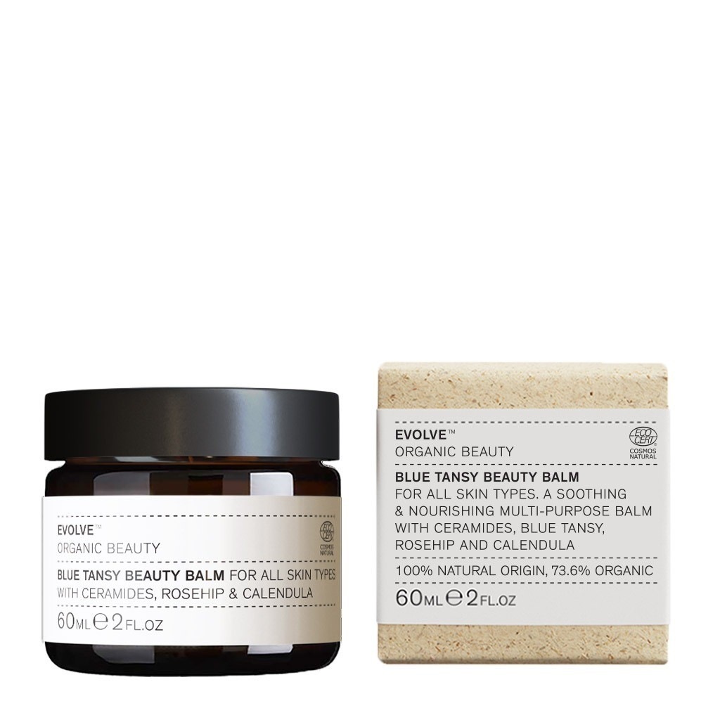 Kozmetický balzam Evolve Organic Beauty s modrým vratičom