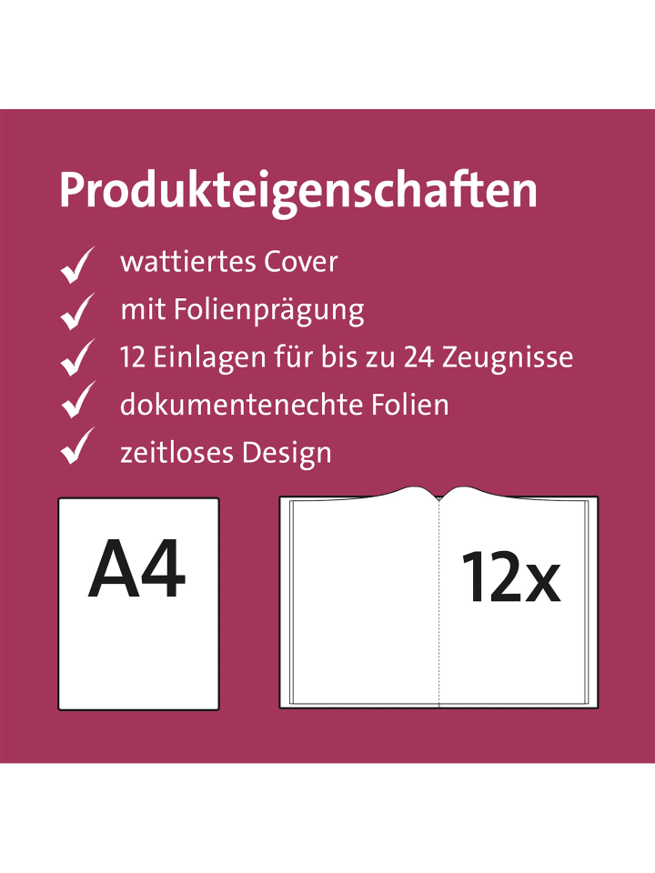 ROTH Zeugnismappe Duo - Rosa in Rosa günstig kaufen onesize