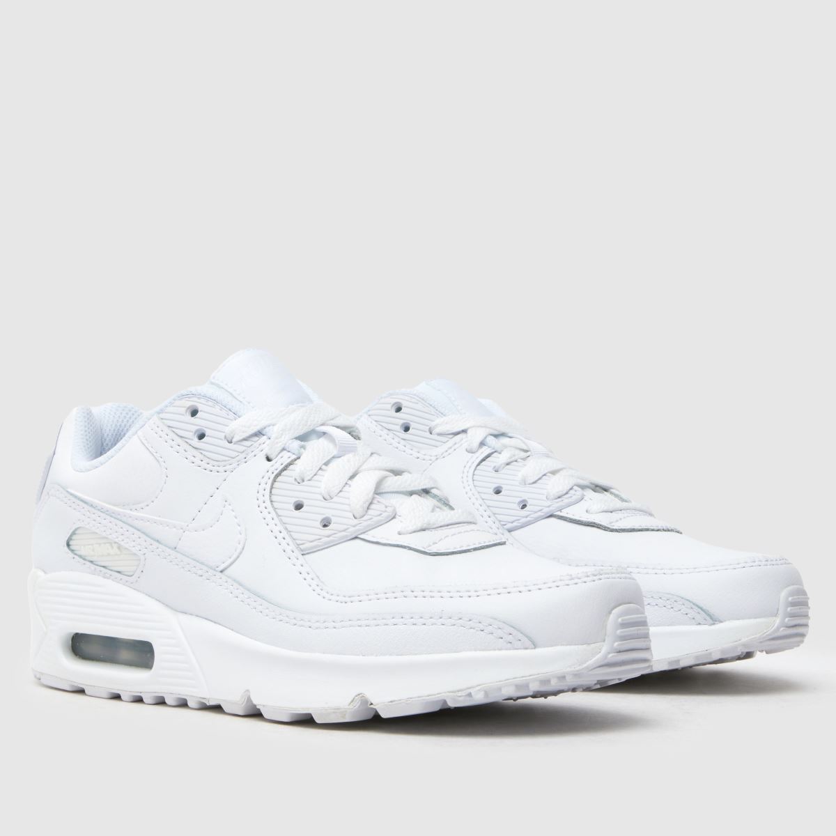 Nike vita Air Max 90 ungdomsskor