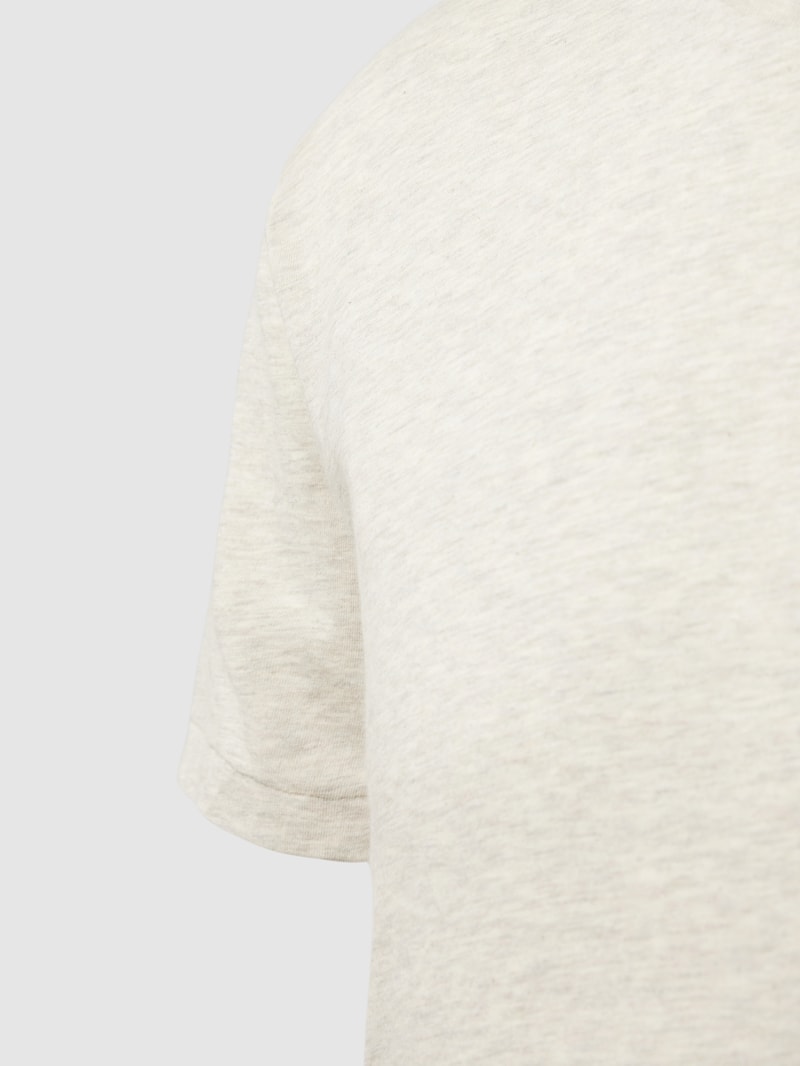 T-shirt Set mit Label-Stitching Modell 'Crew' in mittelgrau
