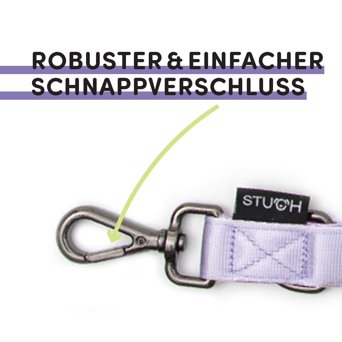 STUCH Hundeleinen STUCH Hundeleine Führleine flieder
