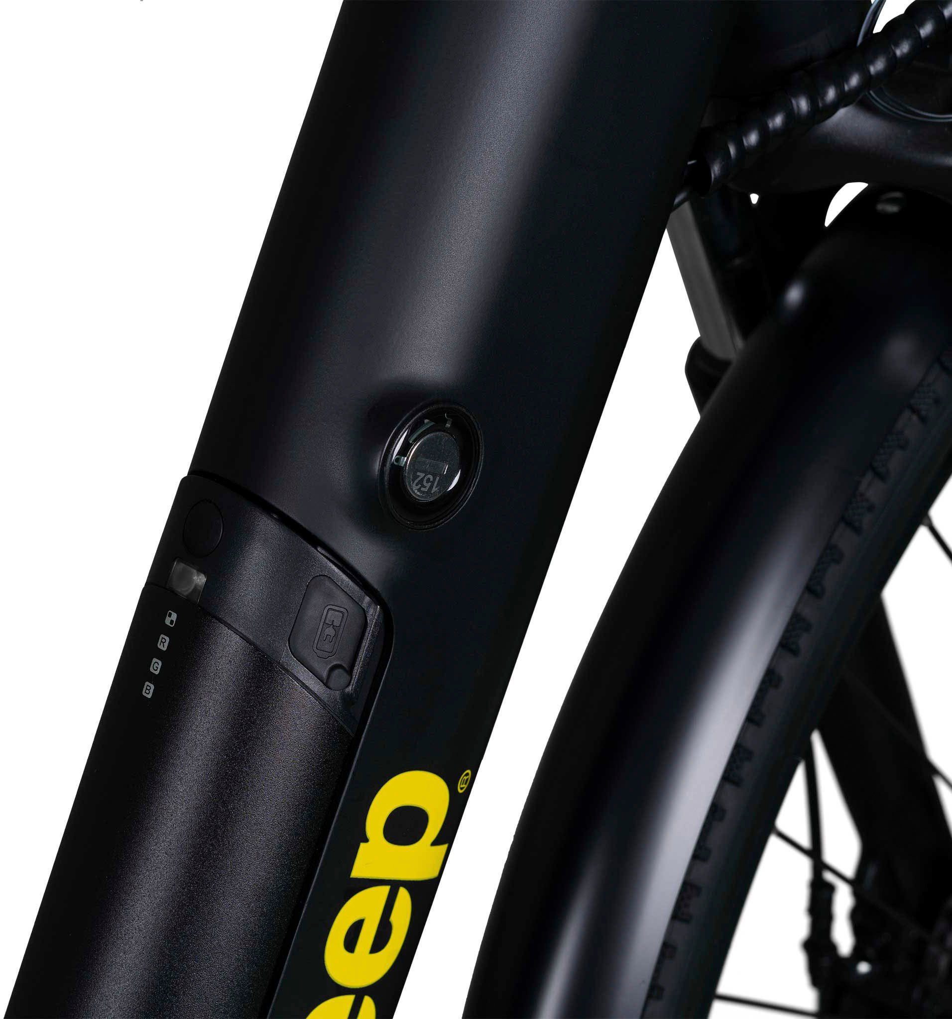 Jeep E-Bikes E-Bike TMR 7000, 7 Gang, Kettenschaltung, Heckmotor, (mit Akku-Ladegerät)