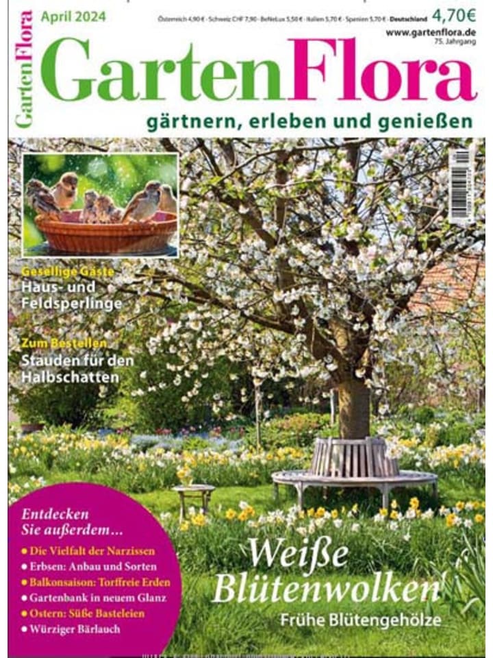 Hubert Burda Media 12 x GARTENFLORA Zeitschrift (Gutschein für Jahres Abo) günstig kaufen onesize