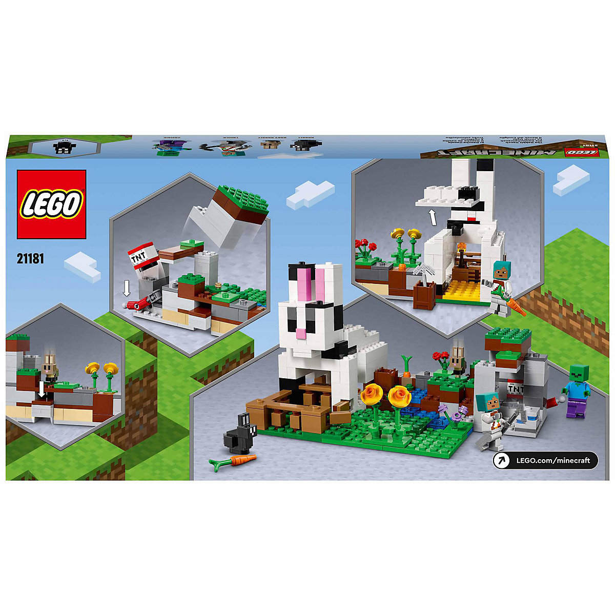 LEGO® Minecraft 21181 Die Kaninchenranch