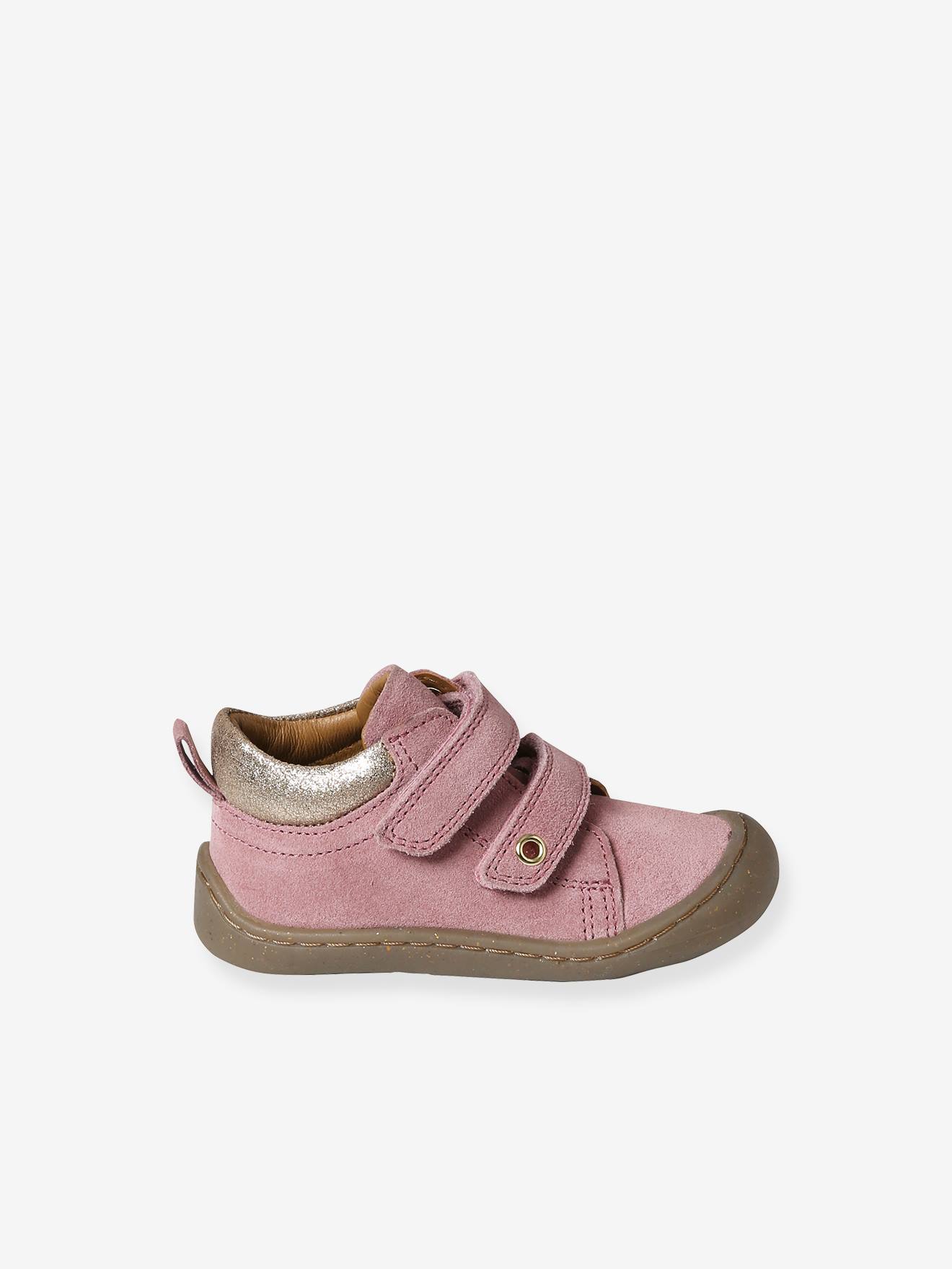 Vertbaudet Baby Lauflern-Boots mit Klett - bordeaux